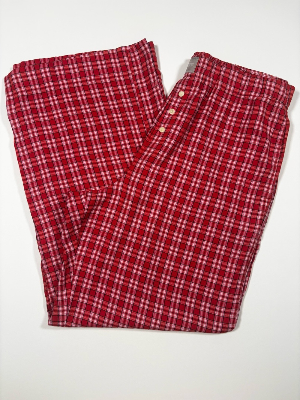 J.Crew Lady’s‎ Red Plaid Lounge Pants - Classic Comfort
